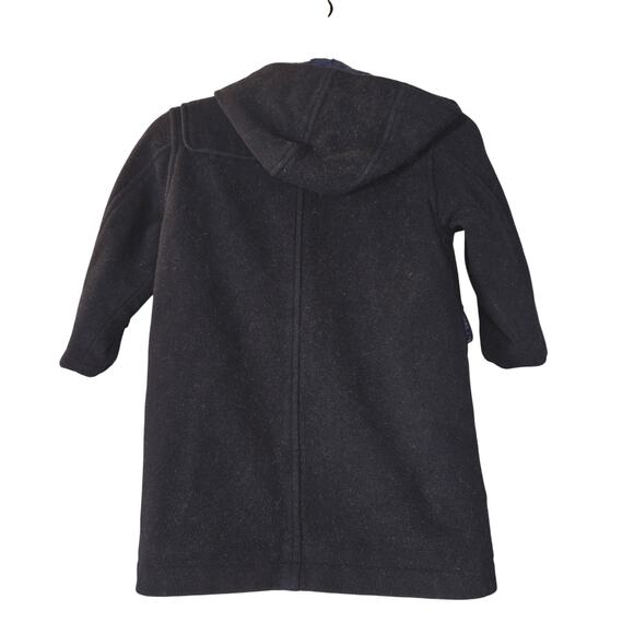 Comme Ca Du Mode Fille Wool Coat Kids 110A 4-5T Navy Hood Toggle Jacket Morandi - Picture 6 of 12